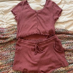 Rose Matching Pajama Set